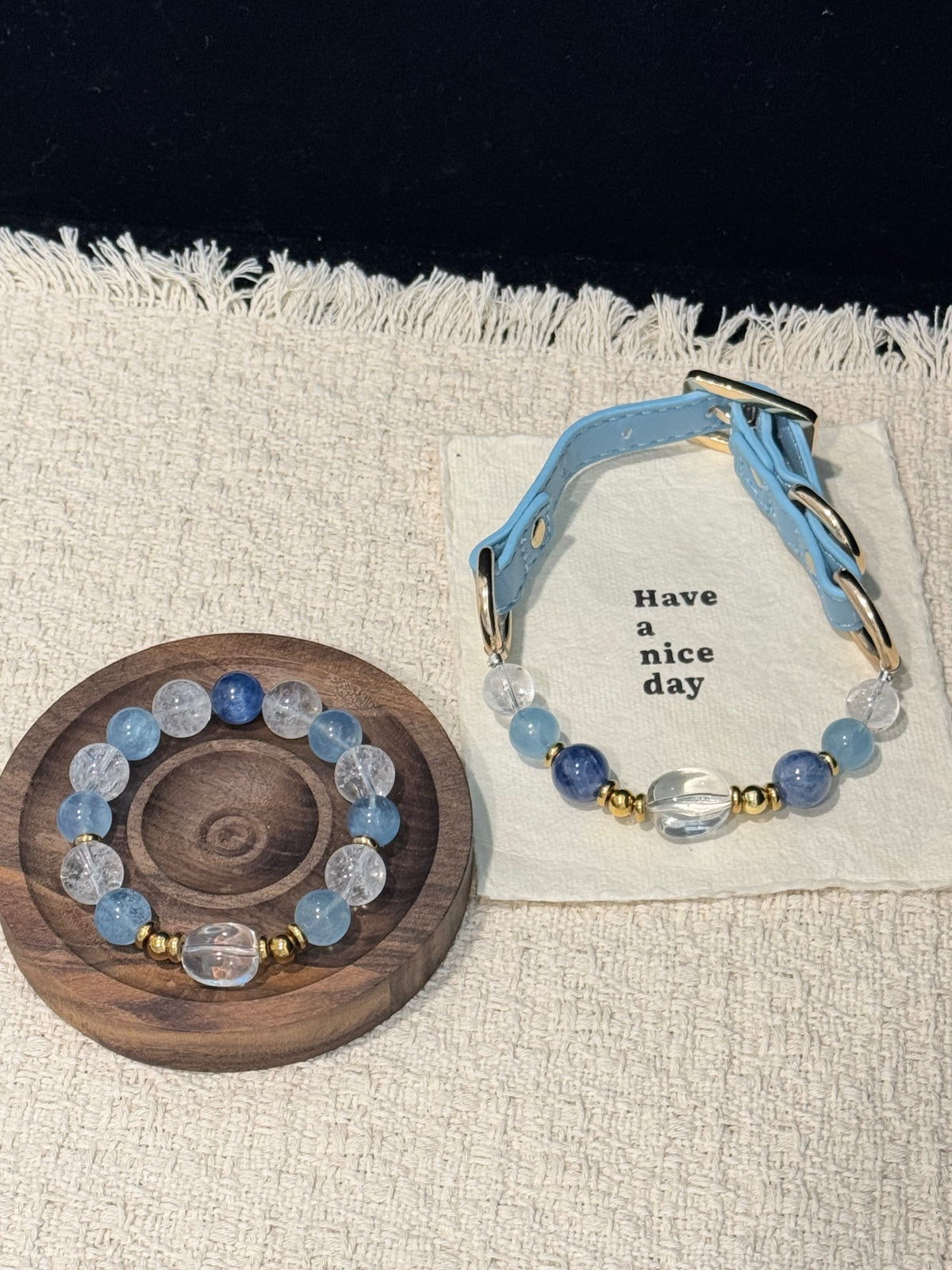 Aquamarine Quartz Clarity Collar Set