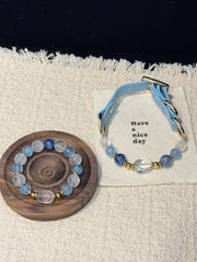 Aquamarine Quartz Clarity Collar Set
