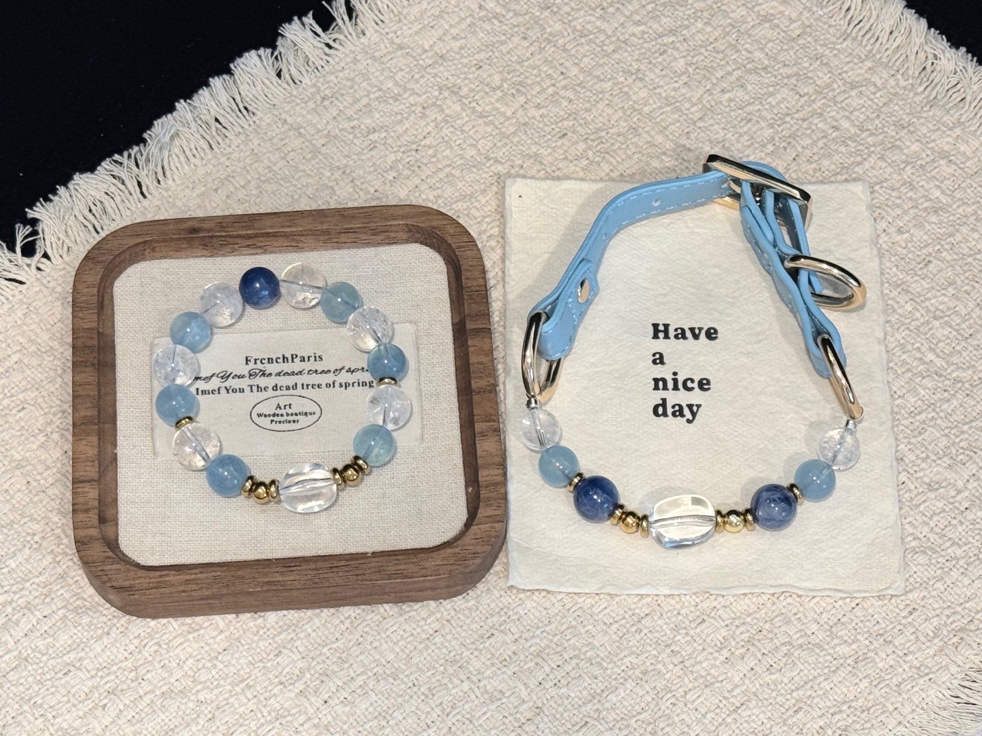Aquamarine Quartz Clarity Collar Set