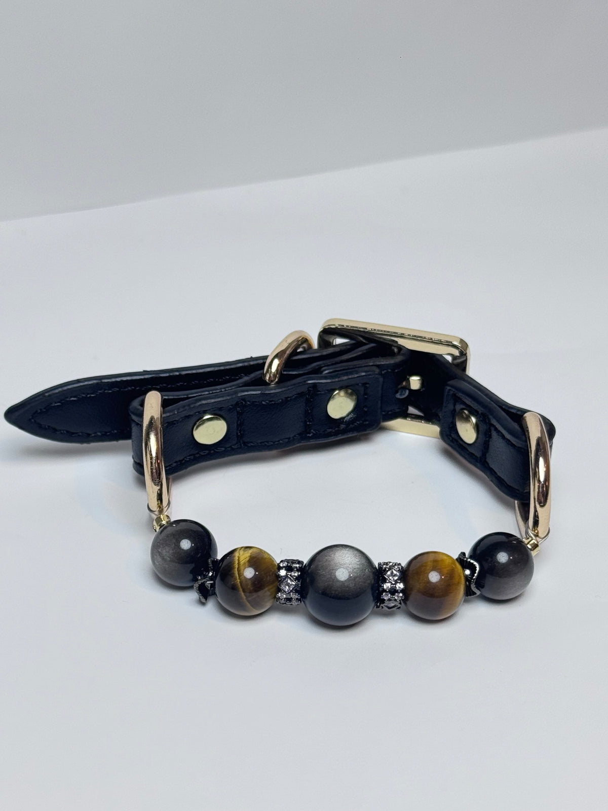 Obsidian Tigereye Protection Collar