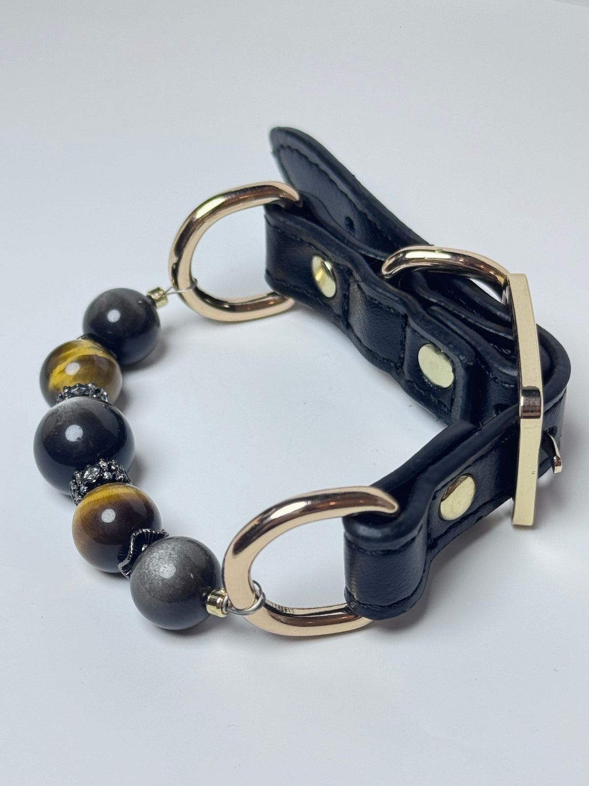 Obsidian Tigereye Protection Collar