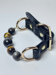 Obsidian Tigereye Protection Collar