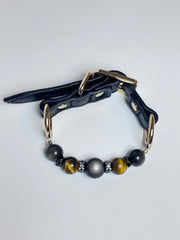 Obsidian Tigereye Protection Collar