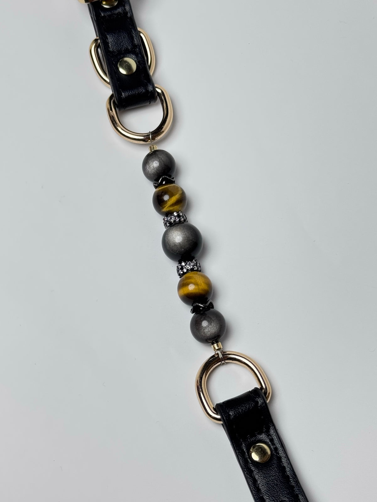 Obsidian Tigereye Protection Collar