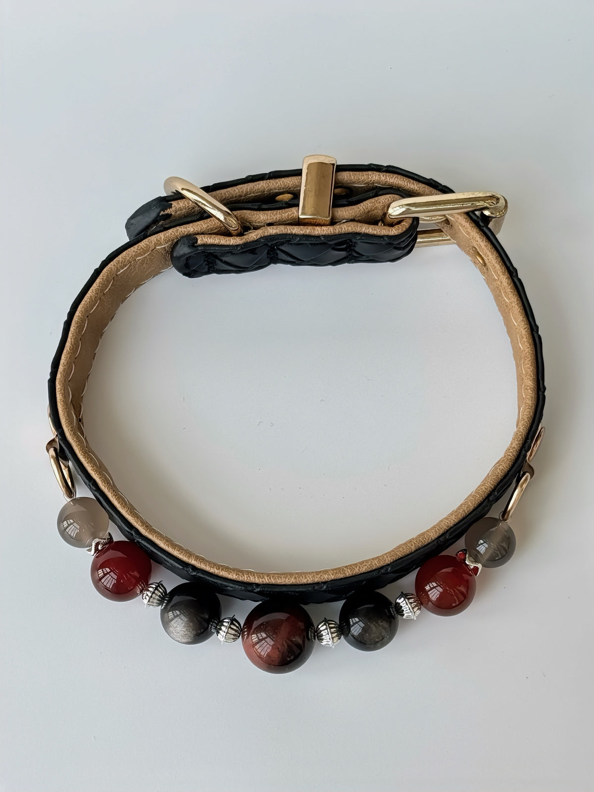Tigereye obsidian Guardian Collar